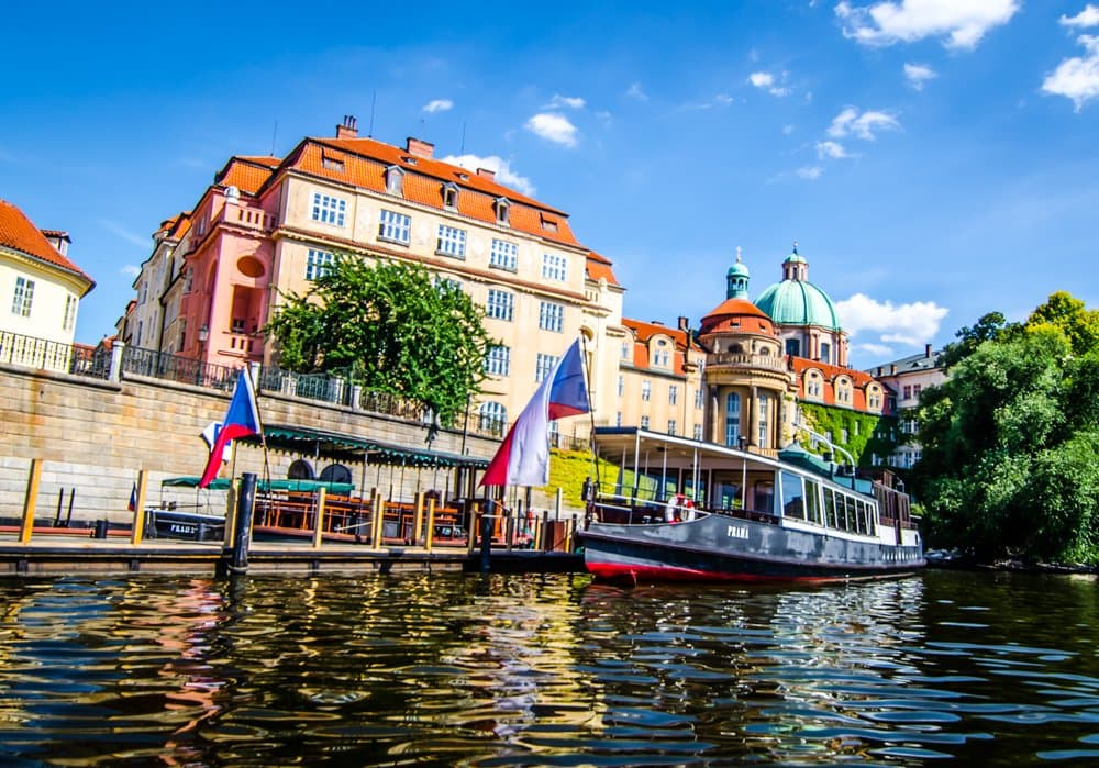 Prague's Vltava River is one of Europe's most charming waterways to cruise along.