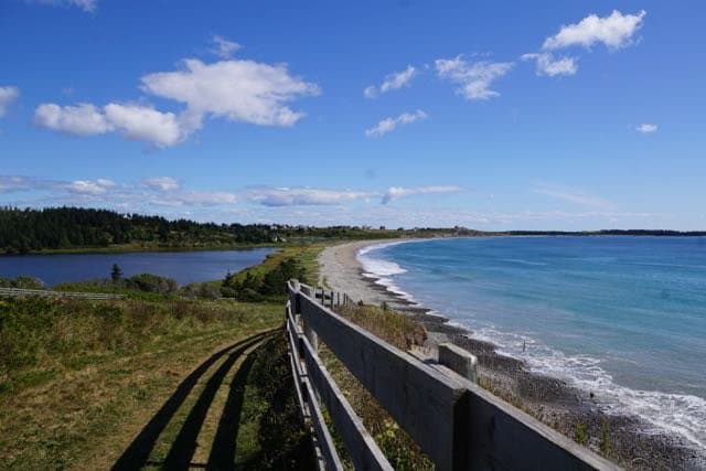 The trail through private land