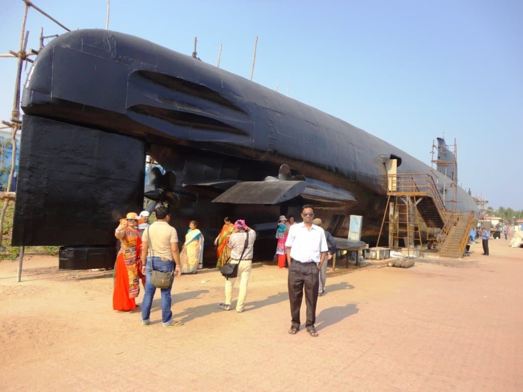 Outside submarine