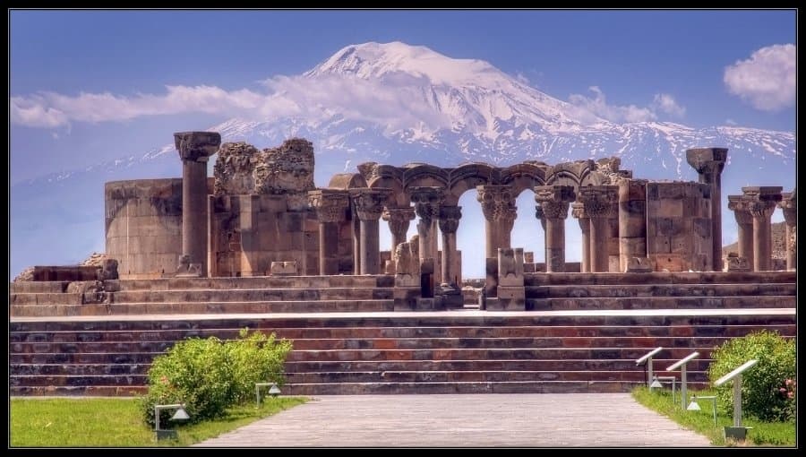 Its incomparable magic has captivated the people of different nations and religions, has enchanted emperors and travelers. For the construction of Zvartnots, we owe to the Armenian Catholicos Nerses Taetsi, 642-661, whom people called Nerses Shinogh(Builder) for his glorious construction works.