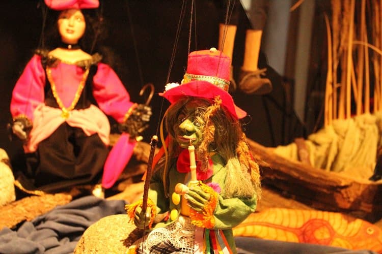 Leprechauns showed up in many displays, reflecting a well-known Czech mythology. 