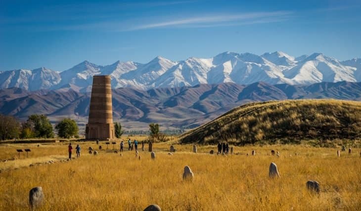Burana Tower -  it is a heritage of UNESCO and Kyrgyzstan. Also this is the main monument of the ancient culture of the Chui Valley and the famous Great Silk Road passing through its territory.
