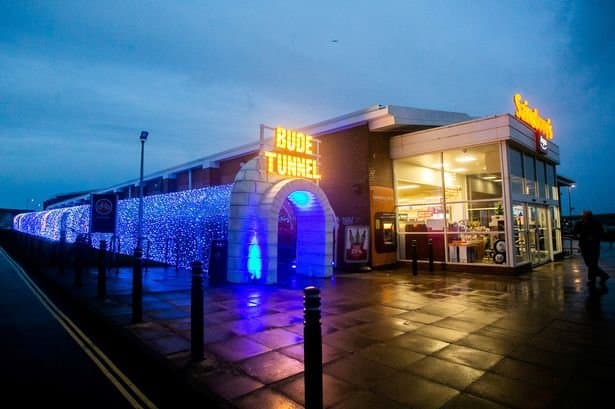Bude tunnel at Christmas time