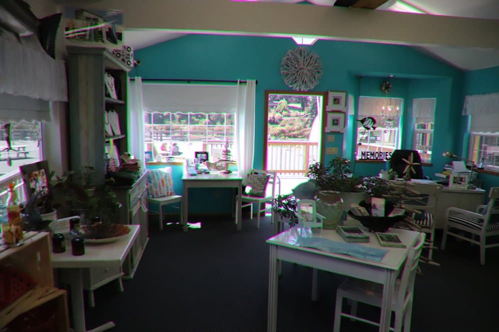 Inside the Visitor Information Brookings Oregon. Well organized