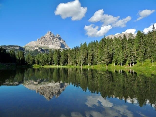 Lago d'Antorno e Cime di Lavaredo