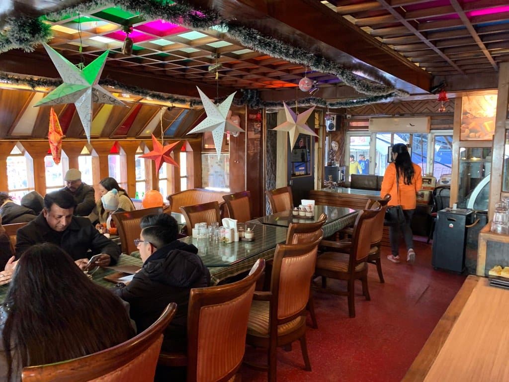 Inside eating area