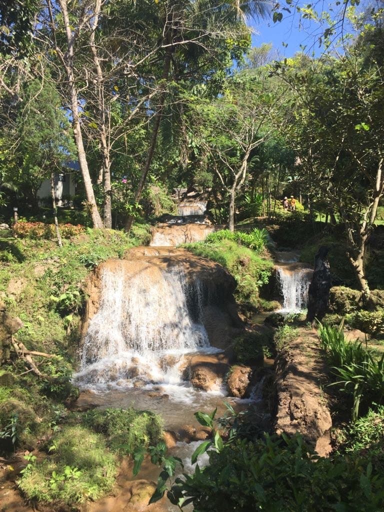 Mini natural waterfall