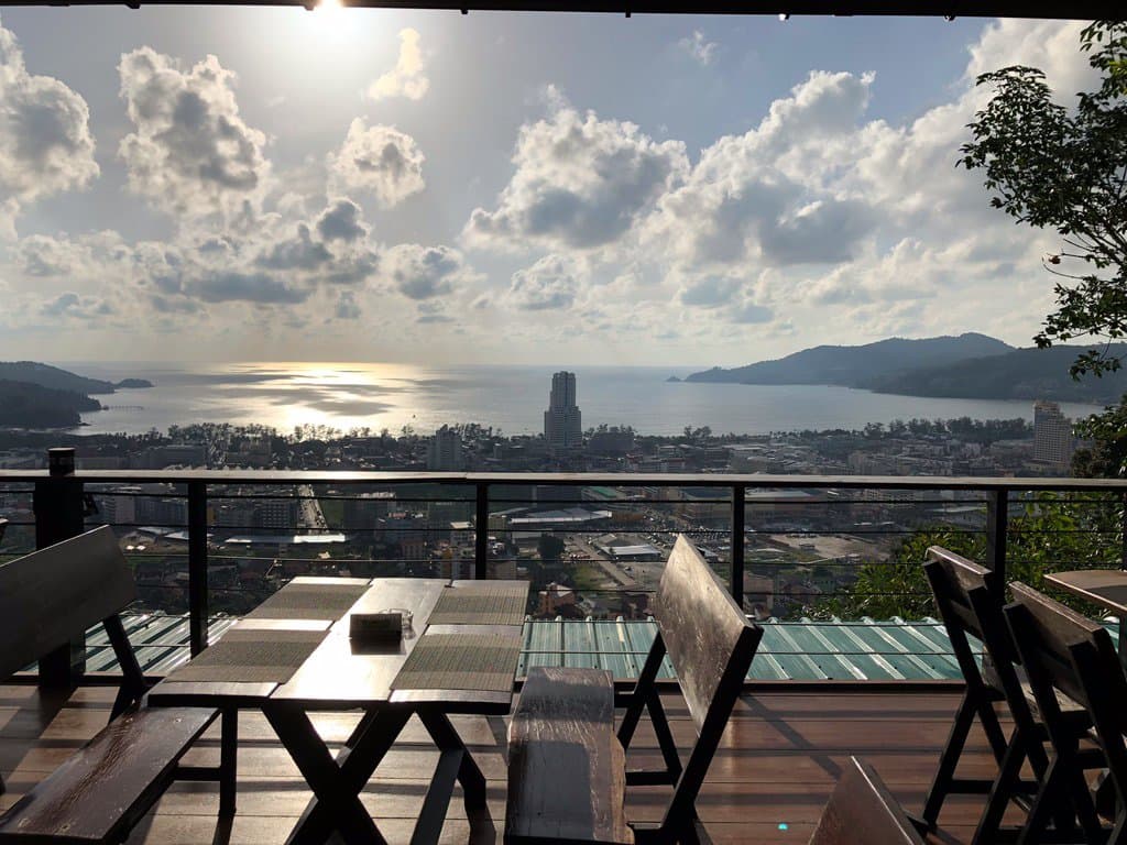 View of Patong Beach from the rooftop 