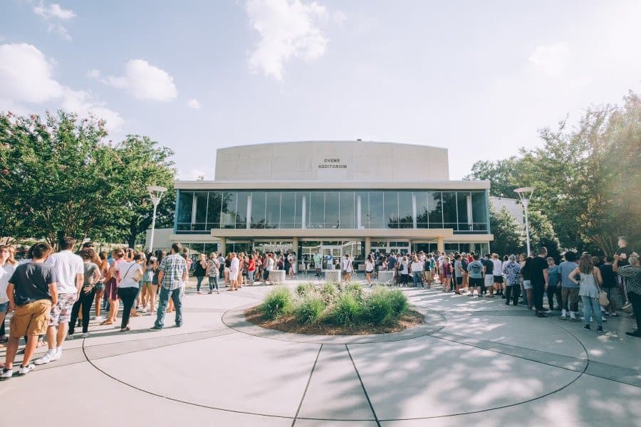 Ovens Auditorium in Charlotte, NC.