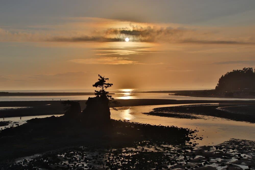 Sunset at Siletz Bay