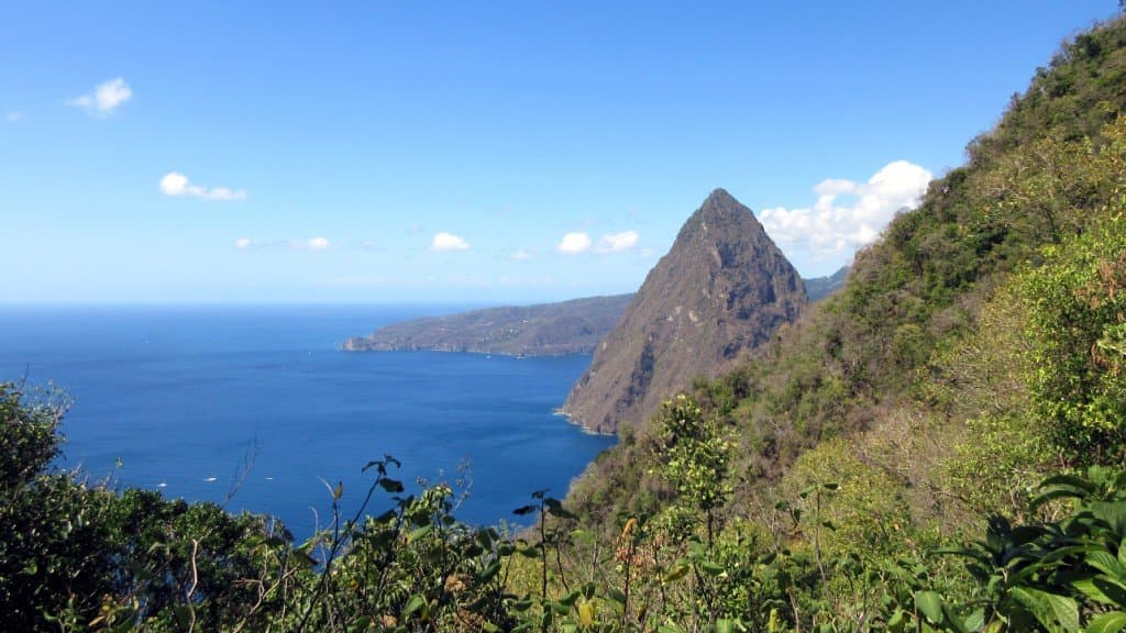 Petit Piton from the halfway spot