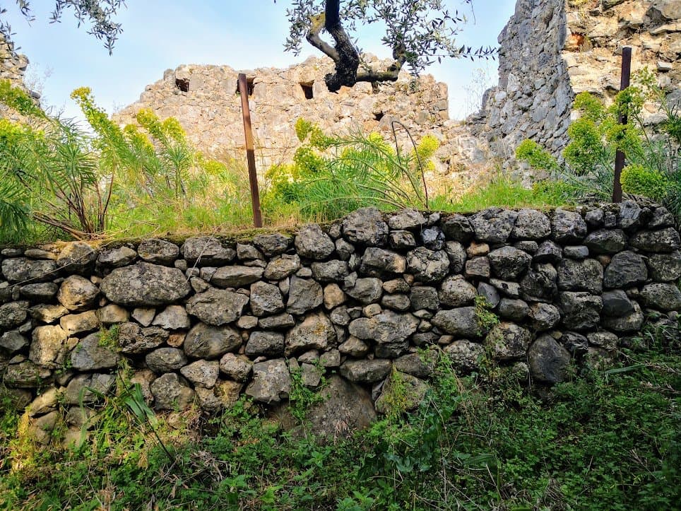 Leftover from the tower, and wall.