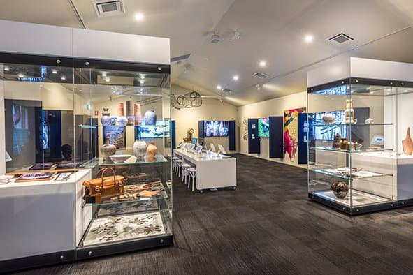 This is the view of the digital gallery from the other end. Very impressive for a volunteer run museum!