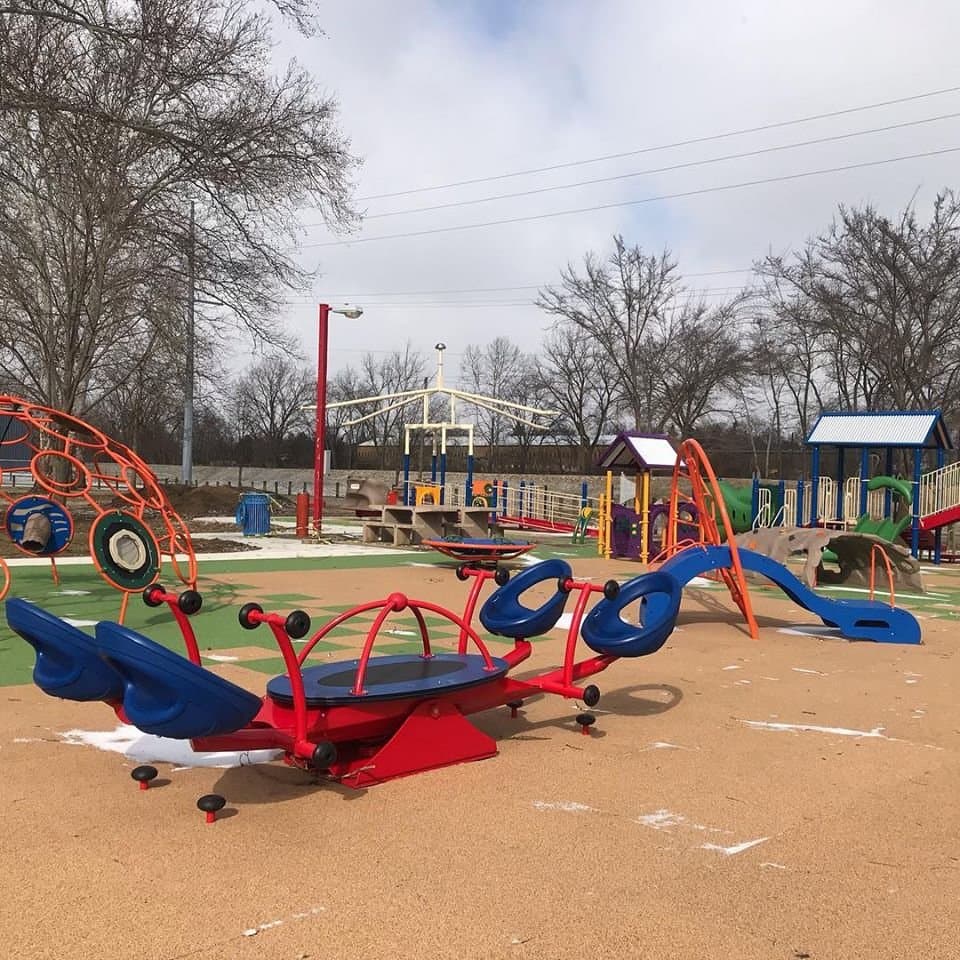 We-Saw-- one of the many inclusive pieces of equipment at Harmony Playground