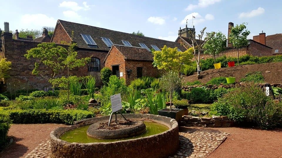 A lovely spot to sit at the garden tables and have a cup of tea 