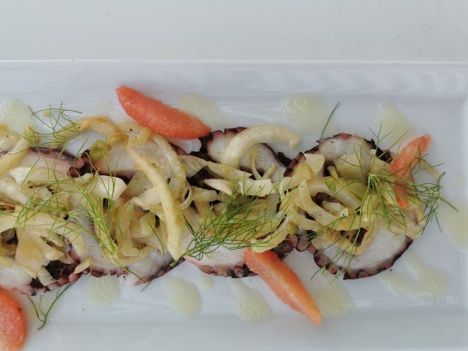 octopus carpaccio