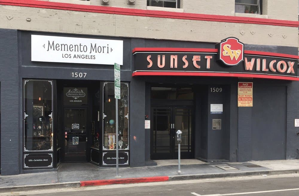 Font of shop on Wilcox. In the heart of Hollywood!