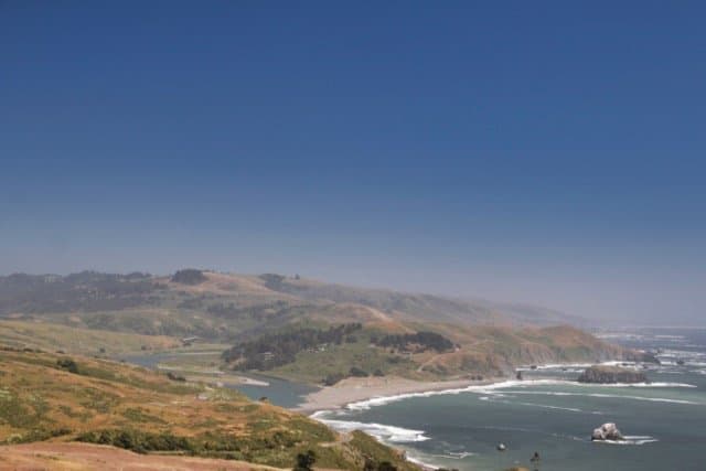 Looking south towards the Russian River