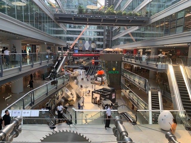 Inside the center