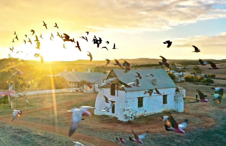 Our beautiful Buttressed Barn at Sunrise