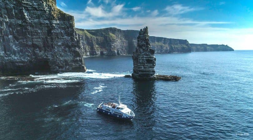 Amazing views of the Cliffs of Moher on the Star of Doolin 