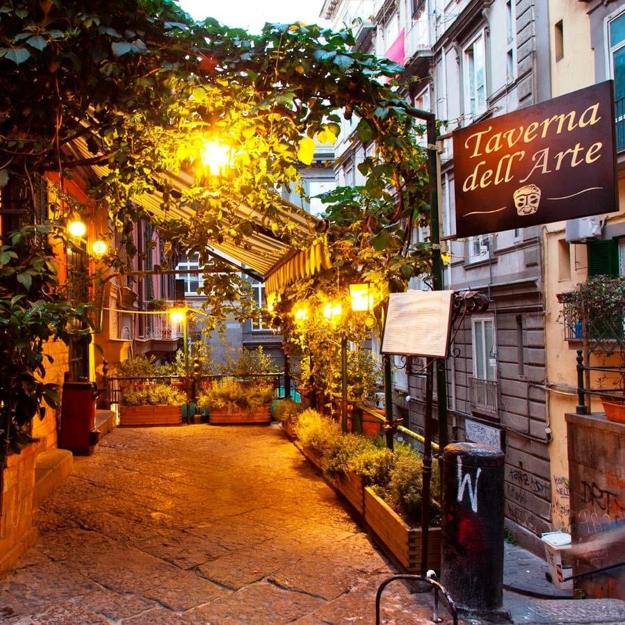 L'entrata della Taverna dell'Arte