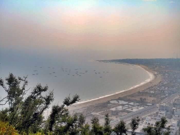 Sunset view in RK beach from Kailasagiri