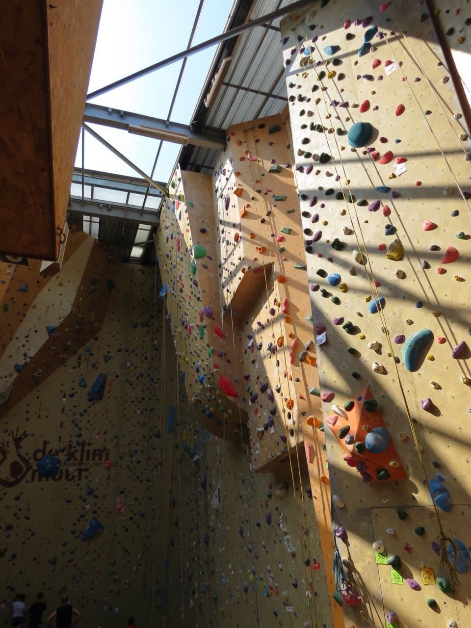 The tallest walls. There are some that are shorter, and a wall for learning to lead climb.