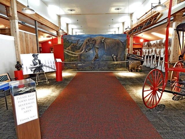 Lobby entry area. Mastodon, Local Gold Medalists Joe Rantz & Matt Dryke