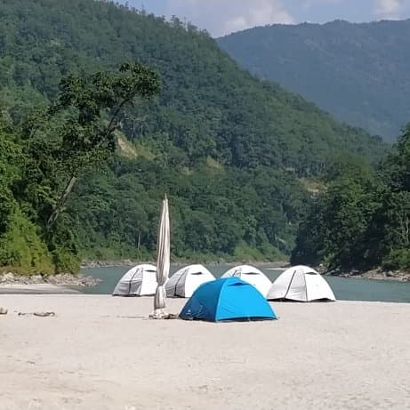 River camping at Teesta and Rangit