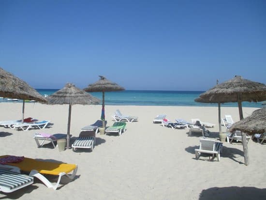 the beach