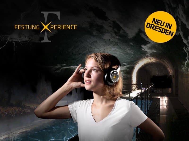 Festung Xperience entführt dich auf eine multimediale Zeitreise mitten hinein in die geheimnisvolle Geschichte der Festung Dresden!