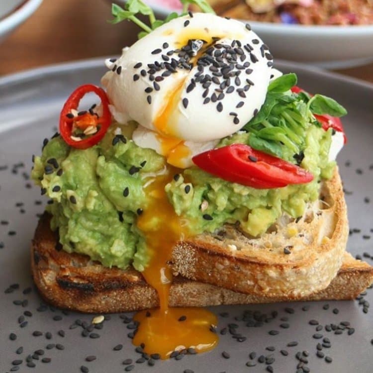 Smashed avocado