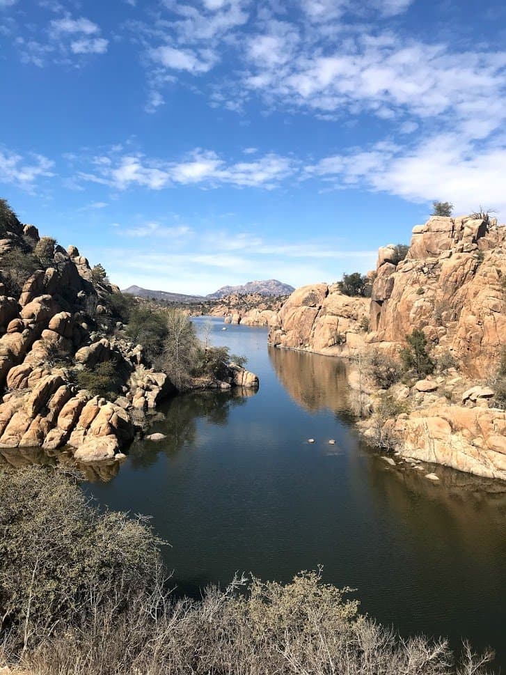 Lake view off trail