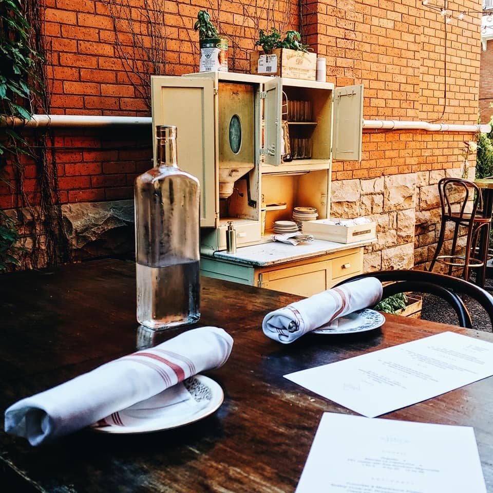 View of our table (patio)