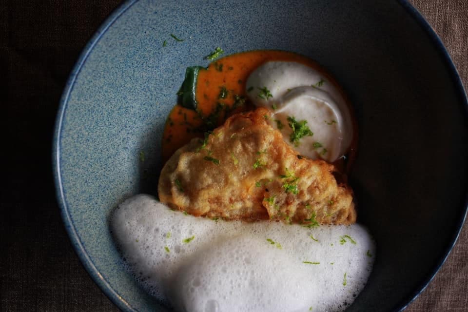 From our signature menu: Deconstructed Hor Mok