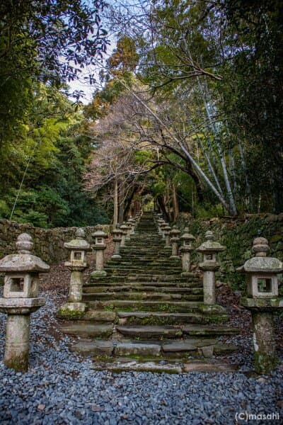 百雁木と呼ばれる132段の石段