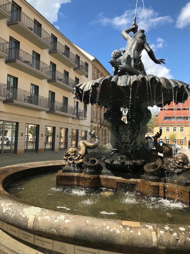 Sendigbrunnen fontána Fontain Bad Schandau 