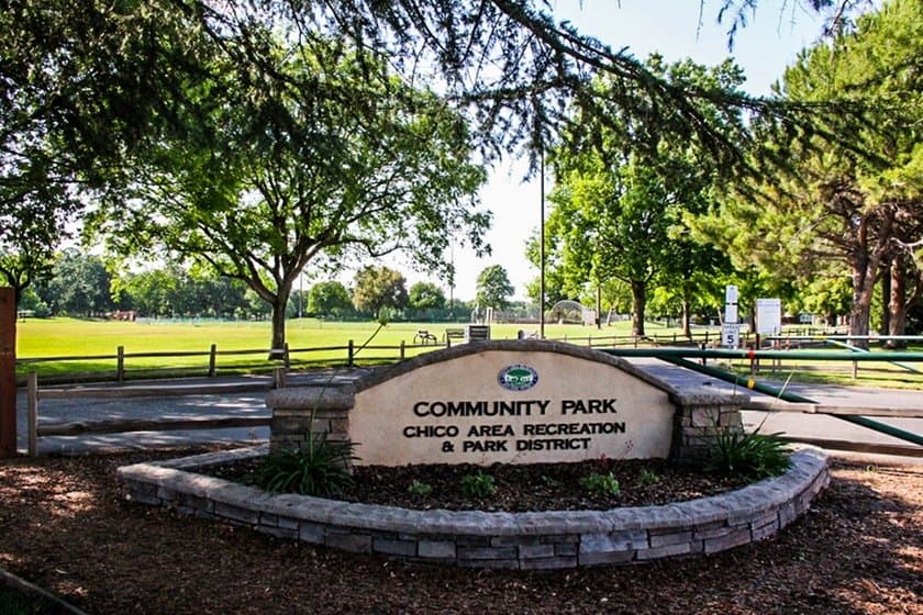 Entrance to the park
