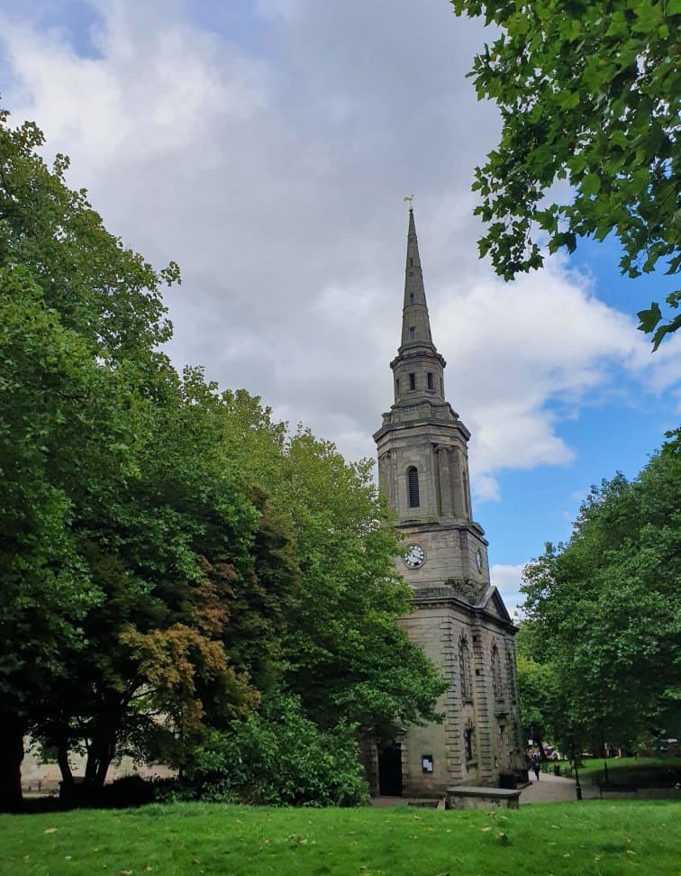Beautiful church and grounds