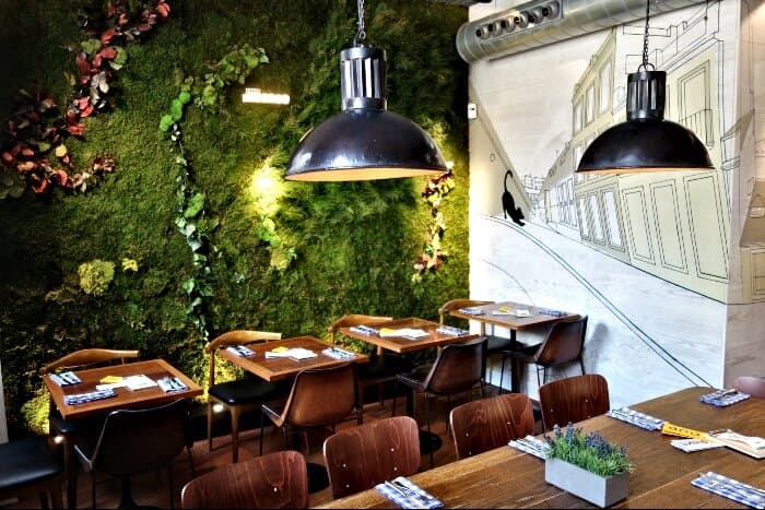 Ambiente do restaurante La Musa (La Latina).