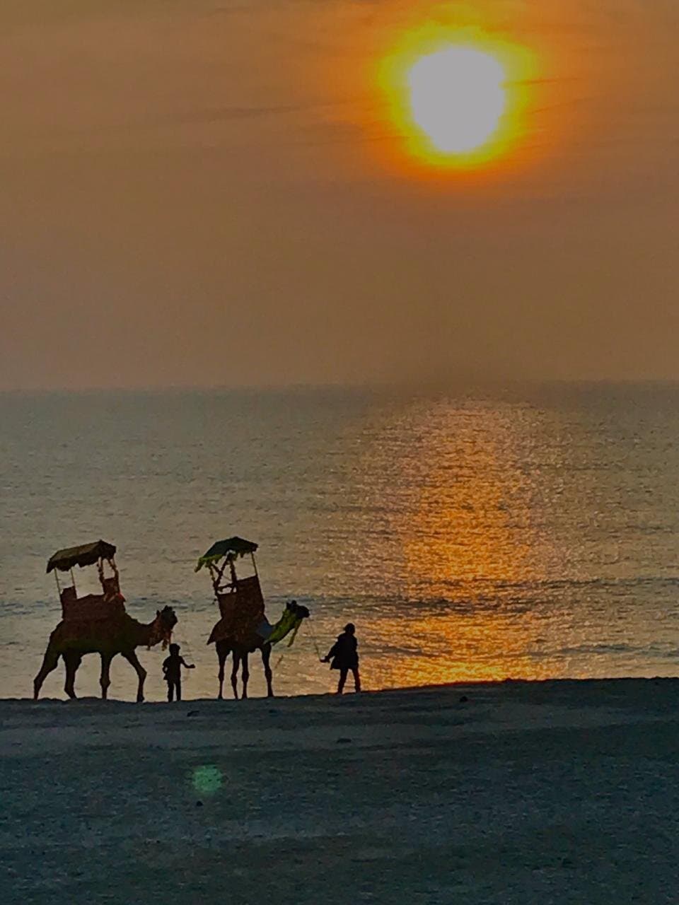Madhavpur Ghed view opposite to Hotel Fern Resort.