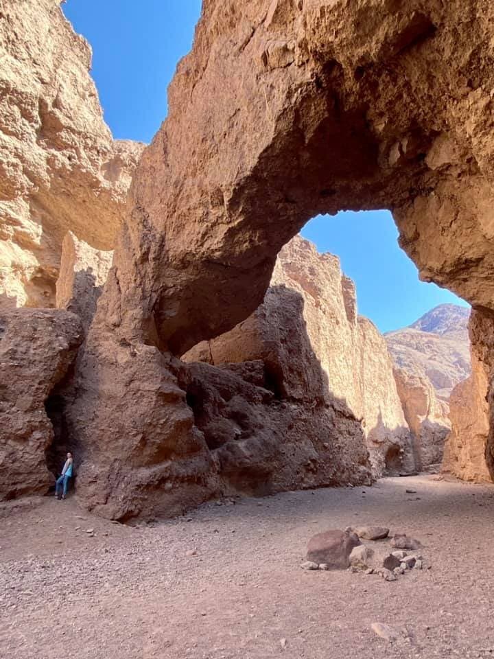 Is she that small, or is the bridge that big?