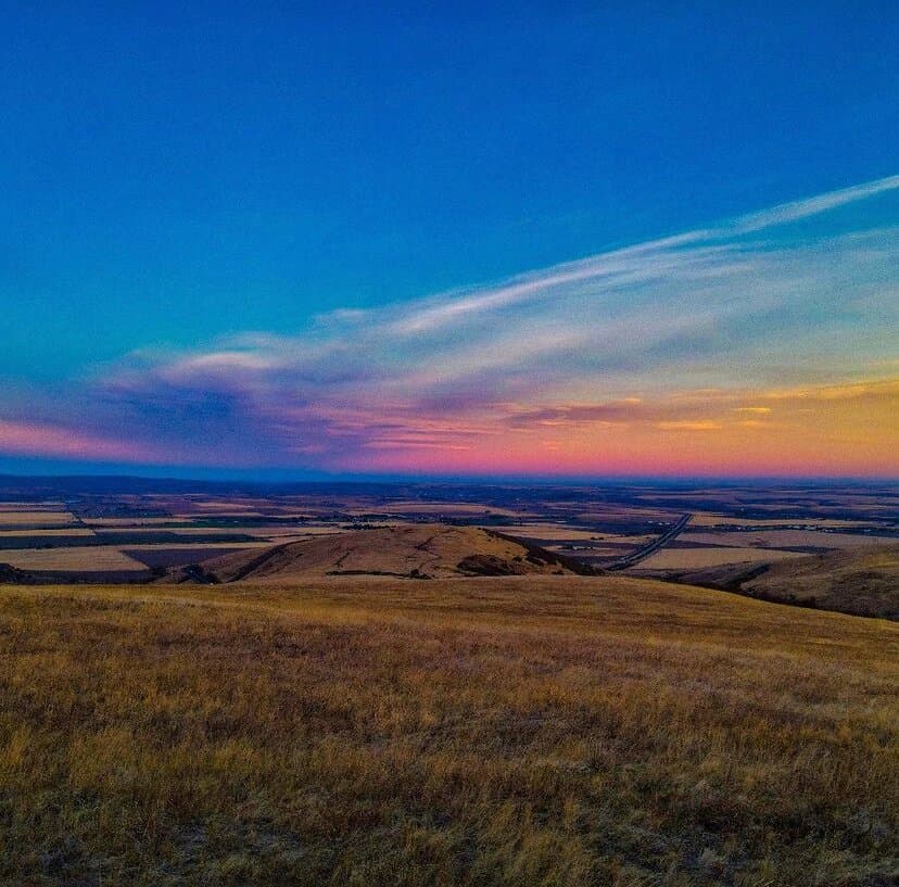 Viewpoint overlooking Pendleton Oregon