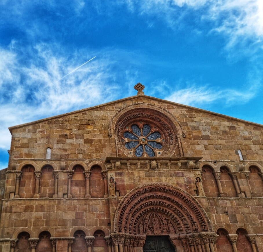 Solid architecture in sparkling winter sun