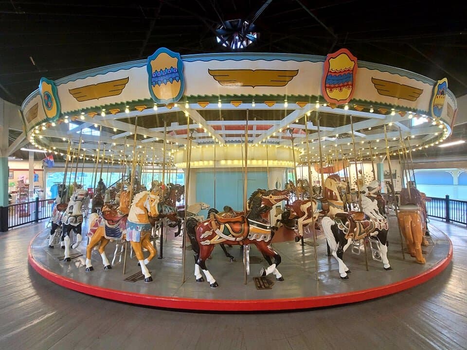 1890s Looff Carousel, fastest traditional carousel in the United States!
