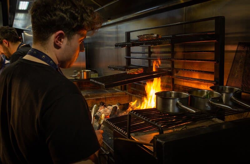 The star of the show is our bespoke wood-fired grill where we cook nearly everyhting!