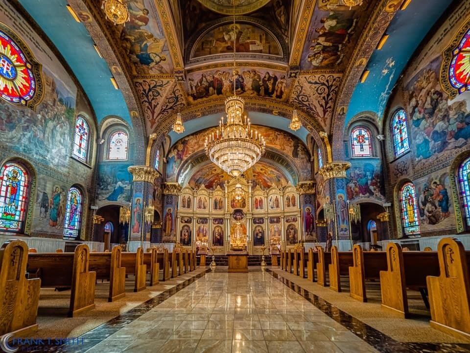 As we enter the church, we find ourselves in a different world.