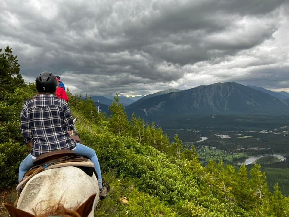 on the way back down the mountain