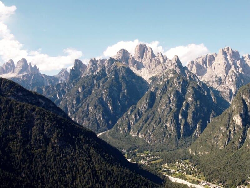 Vista sulla Val d'Ansiei